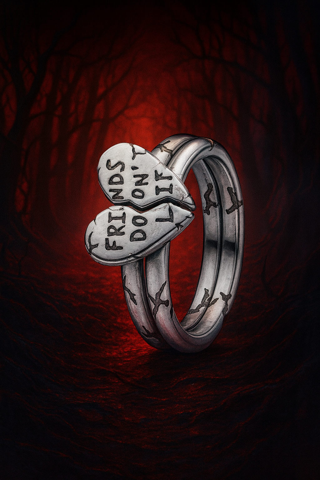 Bague Friends Don’t Lie – Argent Upside Down